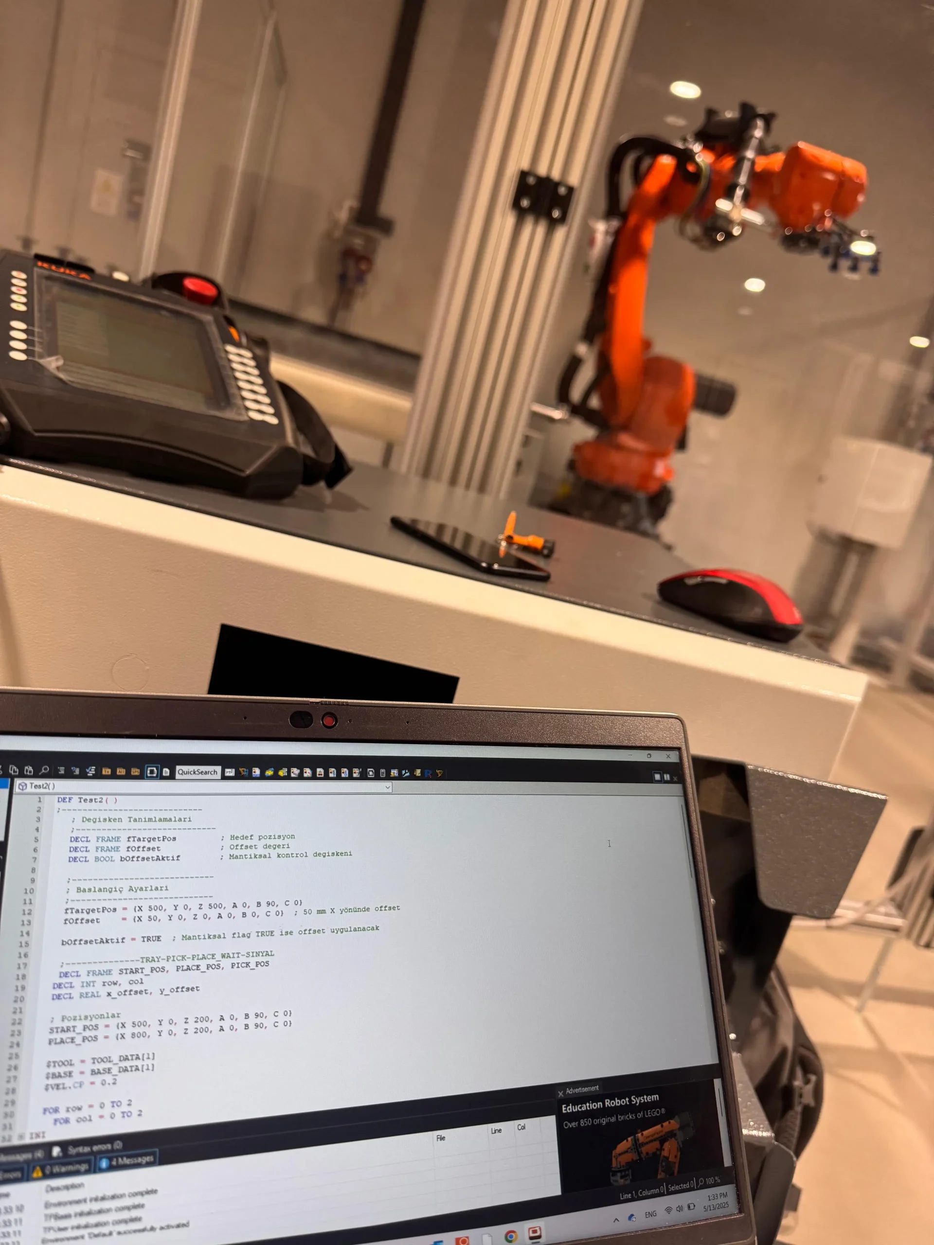 Endüstriyel robot programlama ve KUKA robot otomasyon hizmeti