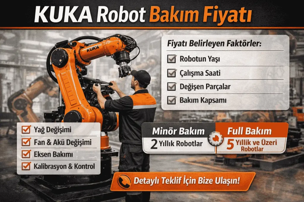 KUKA robot bakım fiyatı